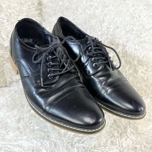 RJ Colt Black Lace Up Leather Oxford Dress Shoe Men’s Size 10.5